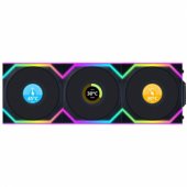SL Wireless LCD Fan ARGB PWM 3-Pack black