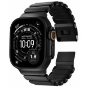 Stratos Band Apple Watch 45/ 46/ 49mm Black Titanium-Black