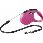 Flexi New Classic Automatic Lanyard Rope S 5m Pink