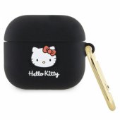 Silicone 3D Kitty Head Airpods 3 cover black