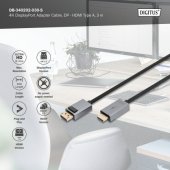 DisplayPort to HDMI Adapter Cable 3 m