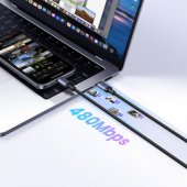 USB-C to USB-C PD Cable 100W 5A 2m - Black