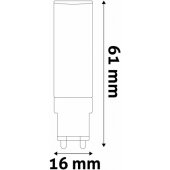 G9 4.2W 450lm 220° 4000K