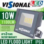 Lauko LED prožektorius 10W BASIC Line, 4000K - neutrali balta spalva