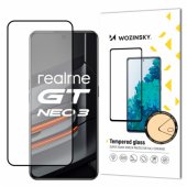 Visiškai klijuojamas grūdintas stiklas Realme GT Neo 3, juodas