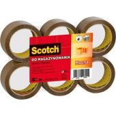 3M Taśma pakowa SCOTCH® (S5066F6), akrylowa, 50mm, 66m, brązowa - 8021