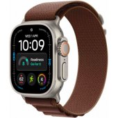 49mm Burgundy Alpine Loop Natural Titanium Finish Large