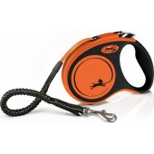 Flexi automatic leash Xtreme L tape 5 m color orange up to 65kg