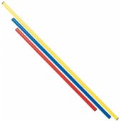 Plastic gimnastic stick 160 cm Red