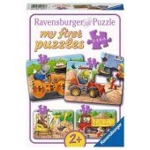 My first puzzle 2-4-6-8 Animals on construction site