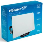 LED vandeniui atsparus lauko prožektorius 20W, 2200Lm, 4000K, IP65