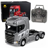 Scania Huina 1501 Remote Controlled RC Truck Gray Silver 1:18