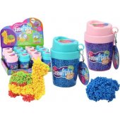 Squishy Styrofoam Balls in a Blue Cup