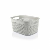 Basket Drop Design Grey 23x17x12cm 3.3L