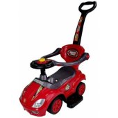 Toddlers Ride On Push Along with Parent Handle Mega Car 3in1 Red
