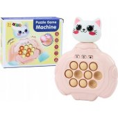 Pop-It Kitty Game Pink Arcade Console Vibration Sensory Pad