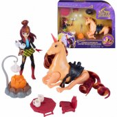 Spinmaster Unicorn Academy - Cinder®s Campfire Set (with Valentina, Ci