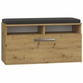 Topeshop SZAFKA NA BUTY SIEDZISKO SCHOWEK RIVA DĄB ARTISAN