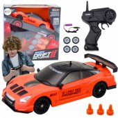 Remote Controlled R/ C Sports Car 1:24 Orange Interchangeable Wheels