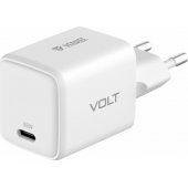 USB C 35W 3A Power delivery 3.0 QC 3.0 sieninis įkroviklis, baltas