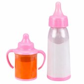 Baby Doll Bottles Juice Milk Pacifier Set 3 pcs.