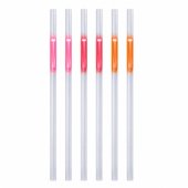 Straws Fluorescent Sticks Glow in the Dark Neon Stick 6 pcs.