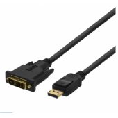 Cable DisplayPort 1.2 DVI-D FHD 60Hz 1m Black