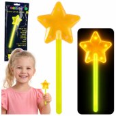 Glow-in-the-Dark Fluorescent Star Wand Stick Neon 22cm