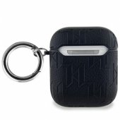 Monogram Karl Head AirPods 1/ 2 cover black