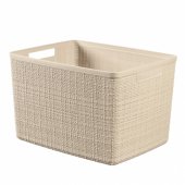 Basket Jute Cream 20L 36x28x23cm