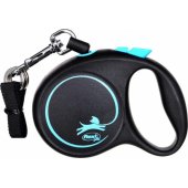 Flexi automatic leash Black Design XS rope 3 m color blue.