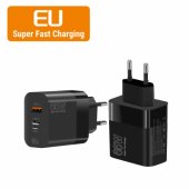 66W super fast charger 1x USB port / x2 USB-C un USB-L