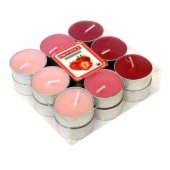Tealights Strawberry 18pcs