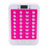 Elektroninis ritminis žaidimas, vaisiai, šviesos ir garsai, rožinis