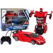 Car Robot 2in1 nuotoliniu būdu valdomas R/ C, raudonas