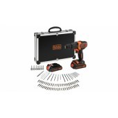 Black&Decker BDCHD18BAFC cordless combi drill incl. case + 2 Batteries