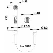 Bidet kit 150cm