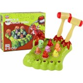 Wack-A-Mole Game Dinosaurs Board Two Hammers Green Lights Sounds