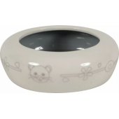 Zolux ceramic bowl for rodent 100 ml color beige/ grey