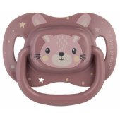 Silikoninis simetrinis čiulptukas 0–6 mėn. CUTE ANIMALS 34/ 924 rožinis