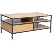 HEDVIG with a drawer 100x50xH40cm Ash/ Black