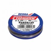 Dedra lydmetalis su fliusu Pb60Sn40 2mm 50g - 31L42005