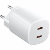 Nano Turbo 2x USB-C 45W baltas