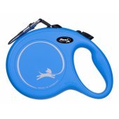 Flexi automatic leash New Classic tape - L 8 m blue up to 50kg