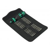 Wera Kraftform Kompakt 60 RA-R Imperial 1, bit set black/ green, 17-pie