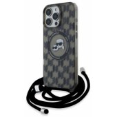 IML Crossbody Monogram Karl and Choupette Head iPhone 16 Pro, juodas