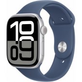 Watch Series 10 46mm Silver/ Denim Band - M/ L