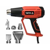 YATO KARŠTO ORO PISTOLETAS 1600W 50-650C 2 PAVAROS LCD +ATMINTIS