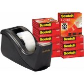 Zestaw Taśma biurowa Scotch 19MMX33M krystaliczna+podajnik C60 gratis