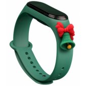 Xiaomi Mi Band 3/ 4 šviesiai žalias kalėdinis varpelis